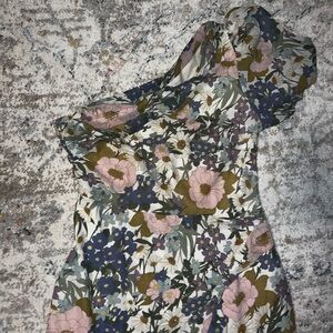 ASTR Santorini one shoulder Dress